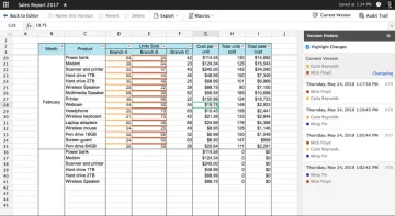 Miniatura Zoho Sheet